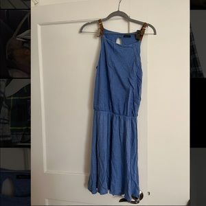 Blue linen dress size small